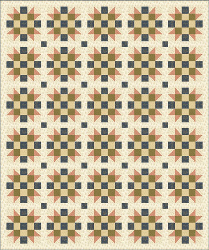 CHECKERED FLOWERS QUILT