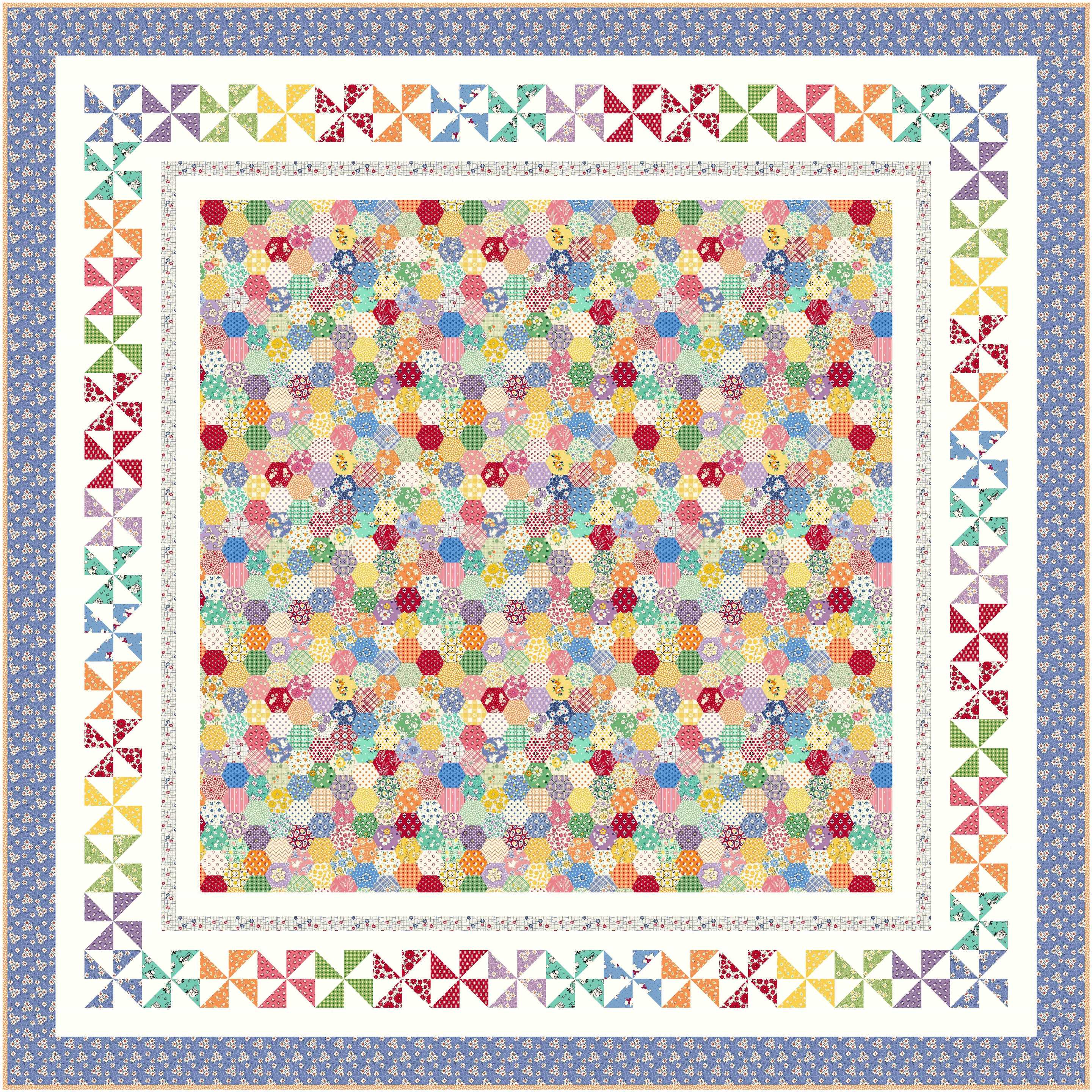 AUNT GRACE GOES SCRAPPY - Pinwheels